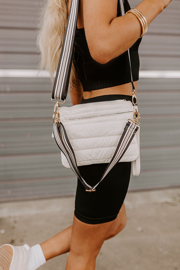 City Dream Quilted Crossbody in Cream