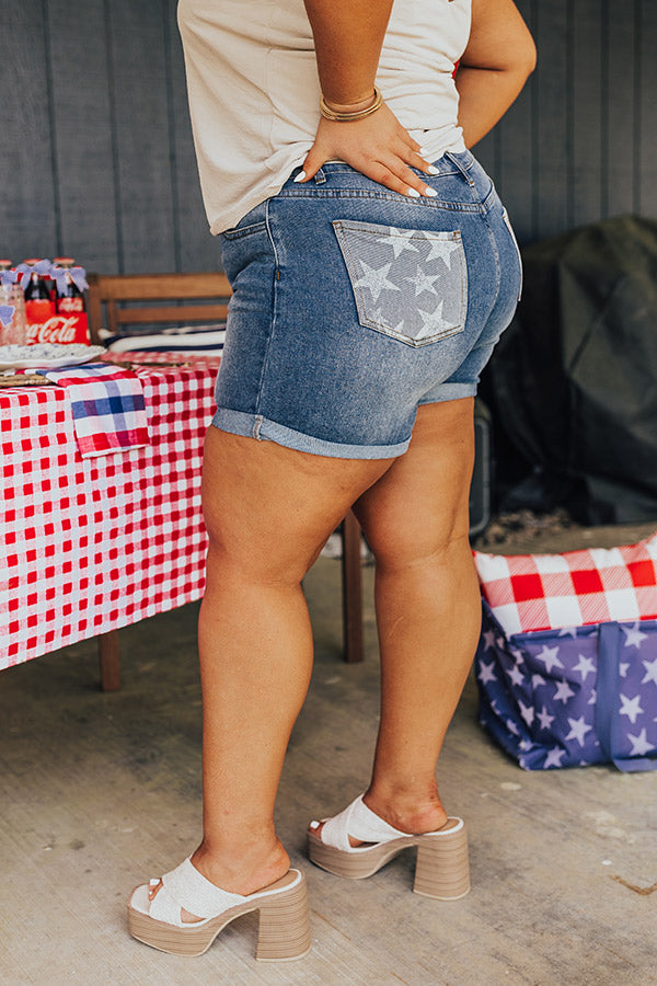 American Dream High Waist Shorts Curves   