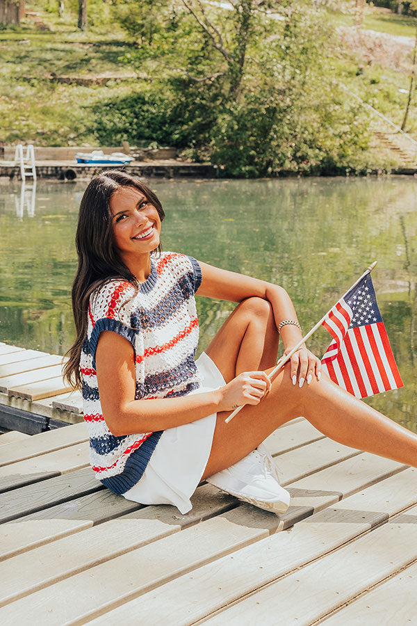 Lake Days Knit Stripe Top