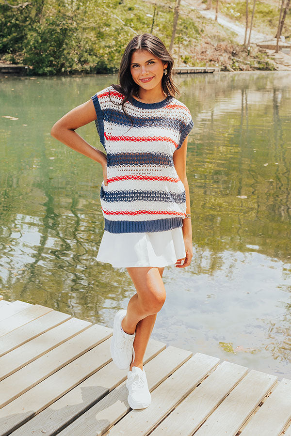 Lake Days Knit Stripe Top