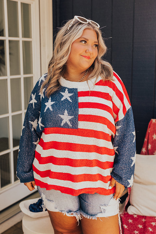 American Dream Knit Sweater Curves