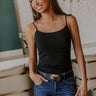 Easily Layered Seamless Cami in Black Image - 1