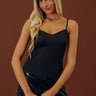 Easily Layered Seamless Cami in Black Image - 1