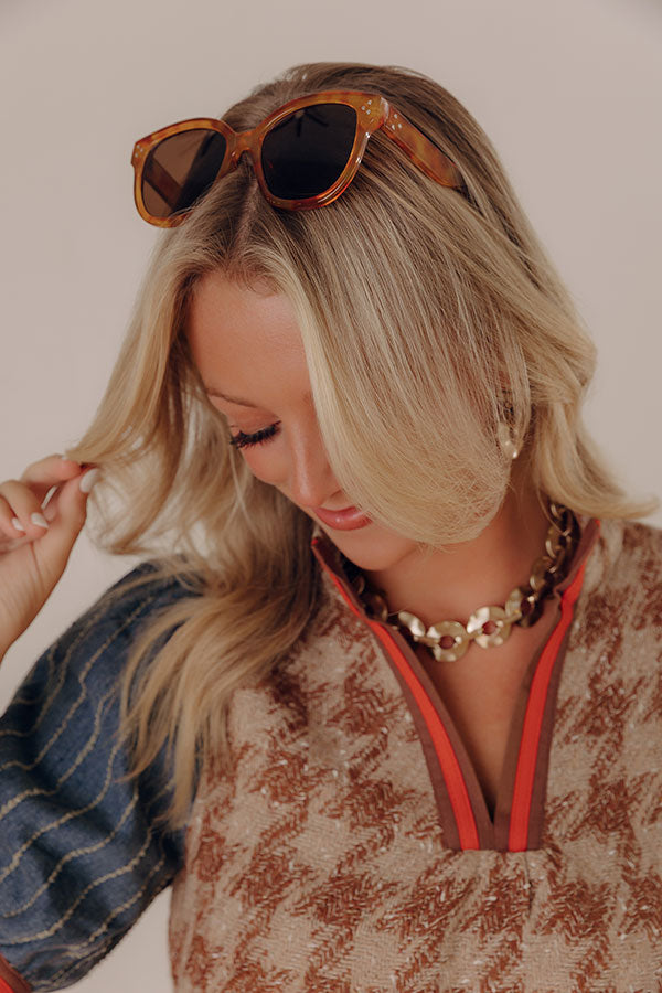 Patio Party Sunnies in Rust