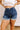  denim dark wash Risen Tabor High Waist Shorts in Dark Wash Curves 