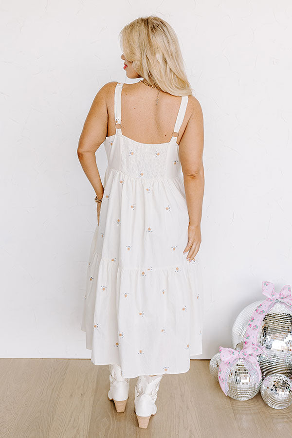 Southern Sunsets Embroidered Midi Curves