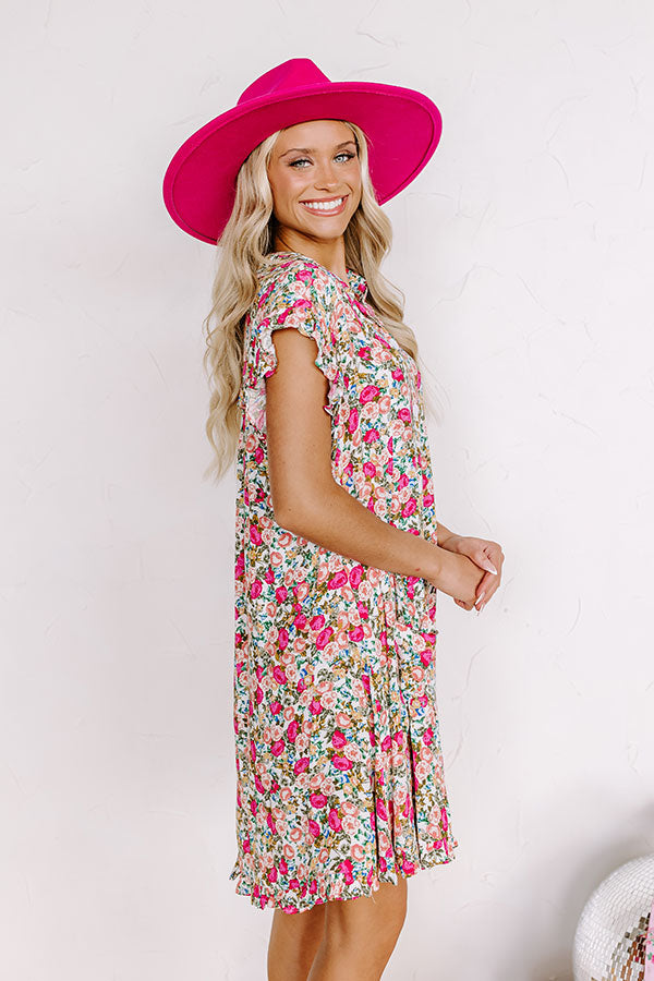 Wild Rose Garden Mini Dress