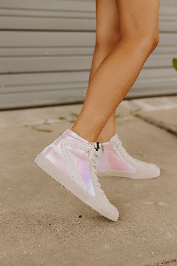 The Daphne Vintage Metallic Sneaker