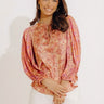 Serene Garden Satin Shift Top Image - 1
