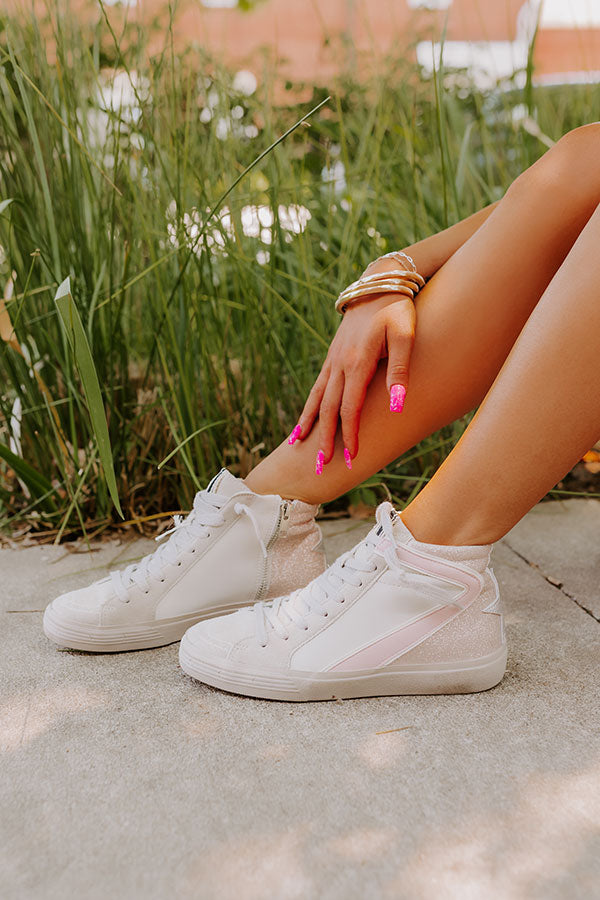 The Daphne Vintage Glitter Sneaker