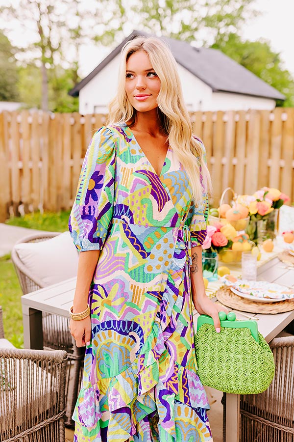 wrap dress date night Coastal Date Night Wrap Midi M / purple