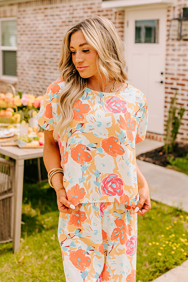 Happy Blooms Shift Top