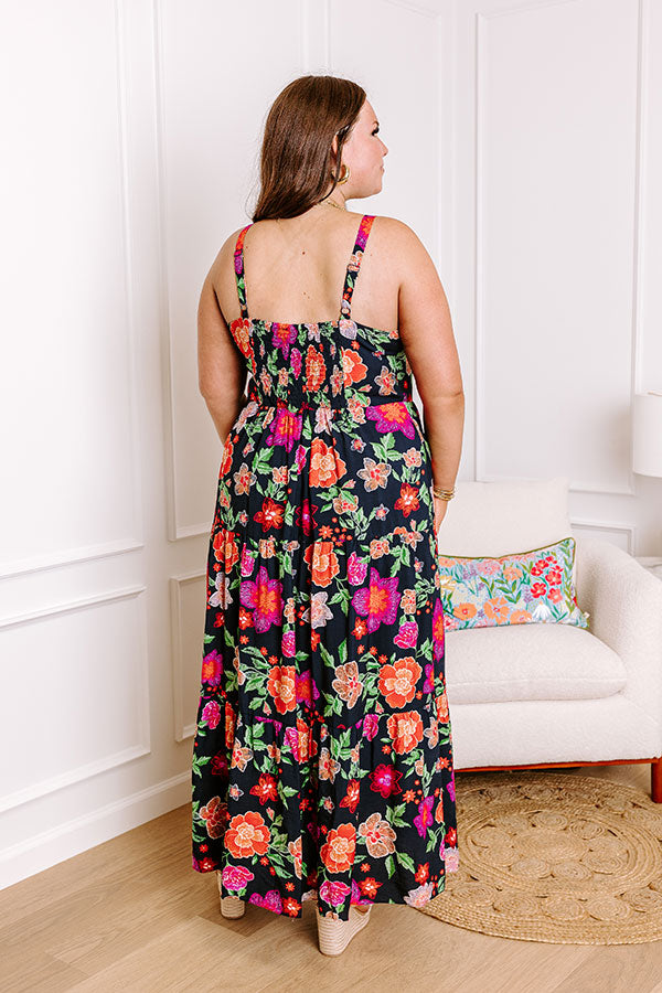 Fabulous Fiesta Floral Maxi Dress Curves