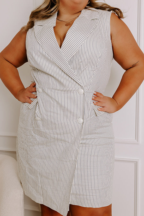 Country Club Chic Wrap Dress Curves 1XL / ivory