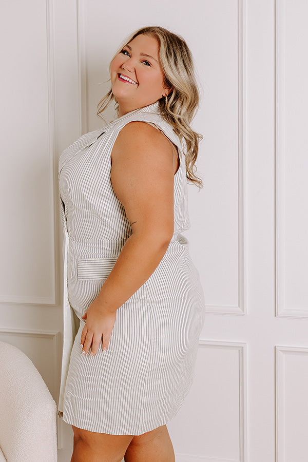 Country Club Chic Wrap Dress Curves 2XL / Ivory Country Club Chic Wrap Dress Curves 2XL / Ivory