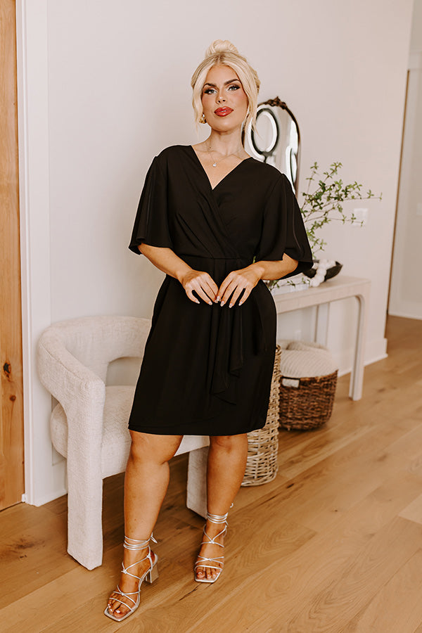 black mini classy dress Velvi - Evelyn Mini Dress - Ruched Bustier Short Dress - Black