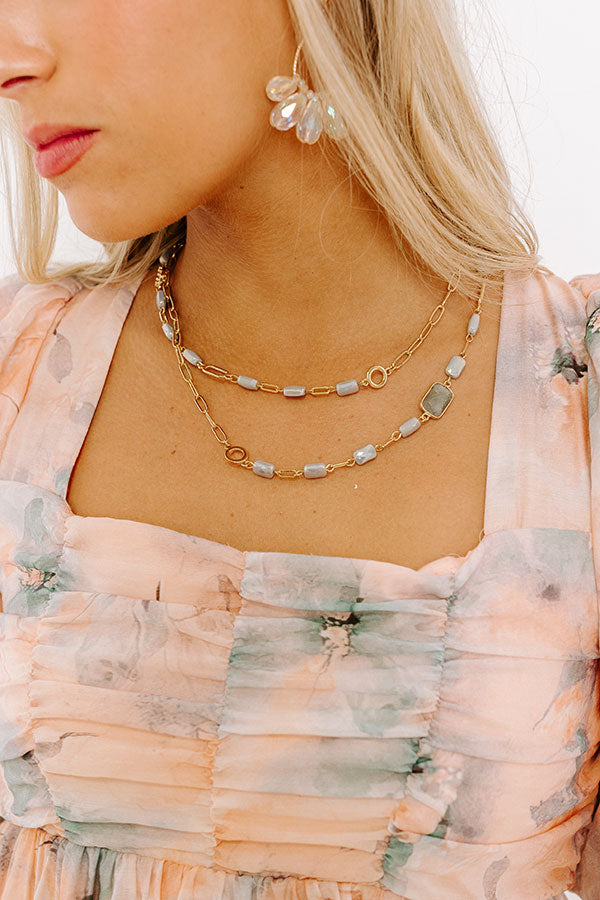 All The Glam Necklace in Grey All The Glam Necklace in Grey
