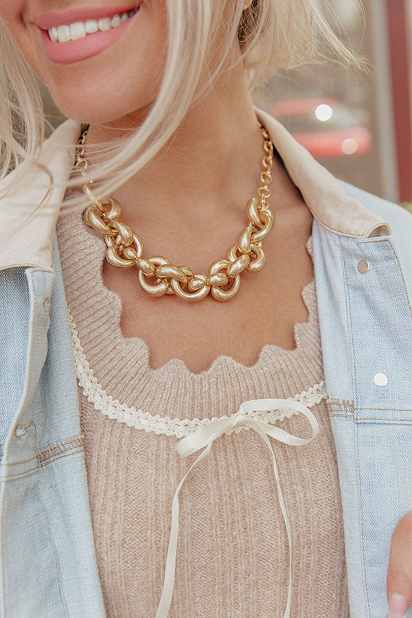 Statement Piece Link Necklace Image - 1