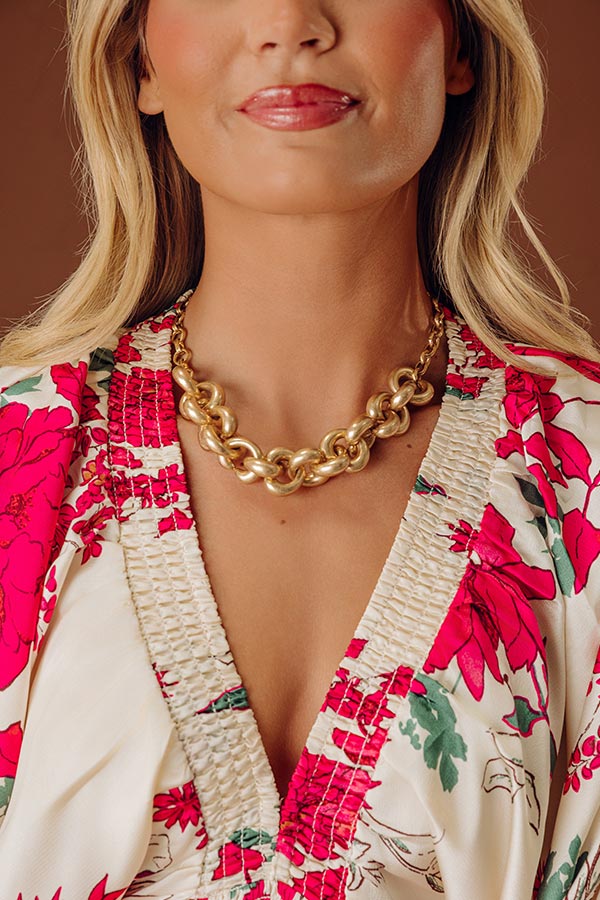 Statement Piece Link Necklace