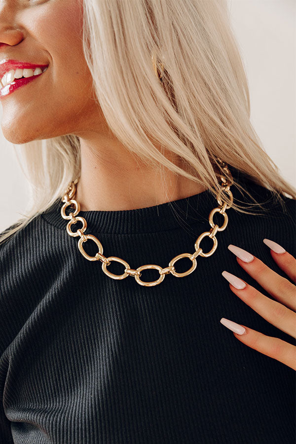 Uptown Chic Link Necklace