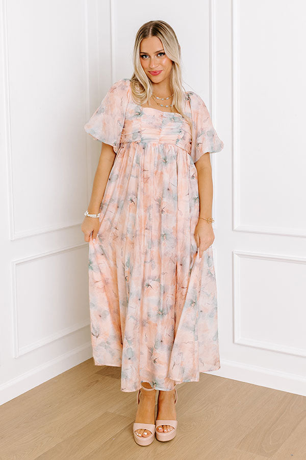 Sweet Magnolia Floral Midi
