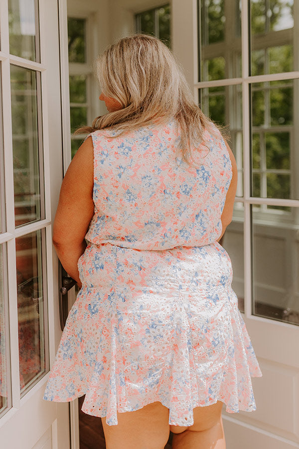 Vacay State Of Mind Eyelet Mini Dress Curves Image - 5