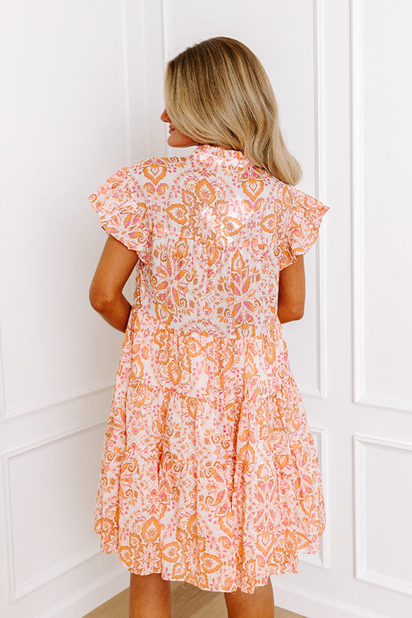 Sunday Mimosas Floral Mini Dress