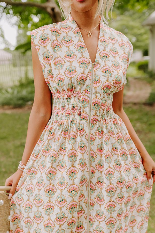 Cue The Sunshine Floral Midi