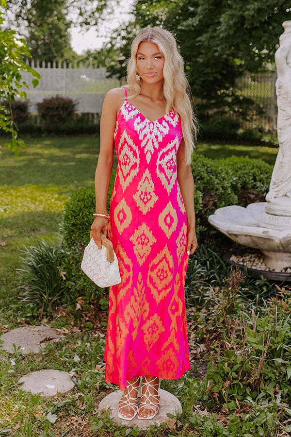 Make A Statement Satin Maxi Dress