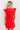 Uptown Party Quilted Mini Dress in Red