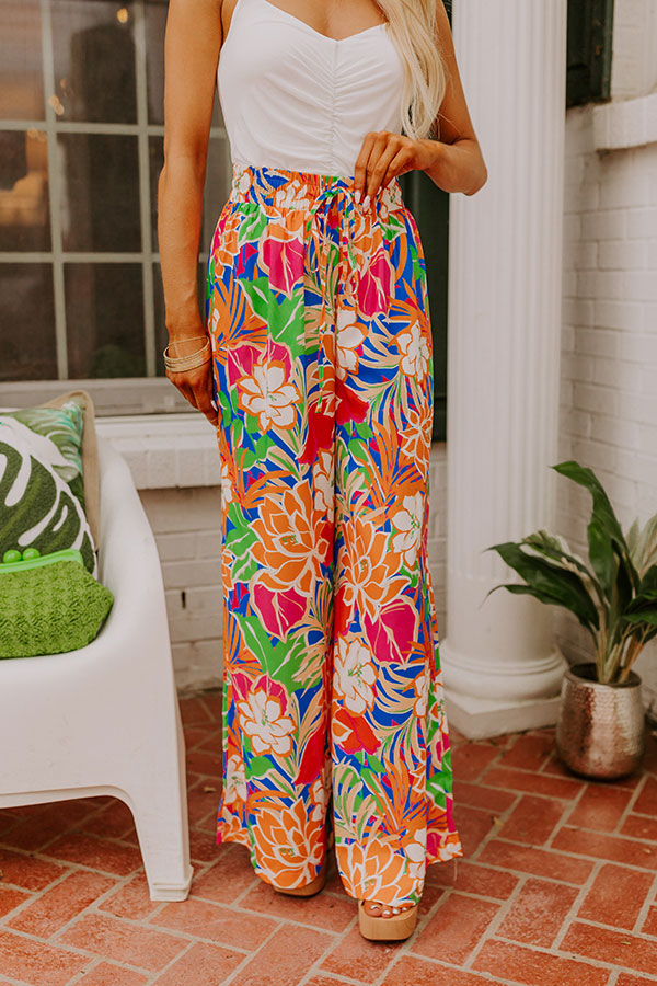 Trip To Paradise High Waist Floral Pants