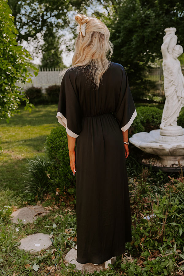 black maxi dress boutique Riley Black Maxi Dress - US 8