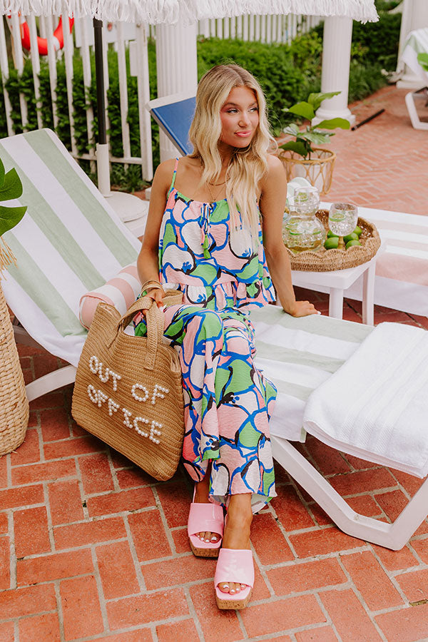 Set For Vacay Tank in Kelly Green