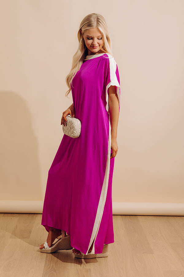 caftan maxi dress V-Neck Maxi Caftan Dress With Tie Waist | My Beachy Side