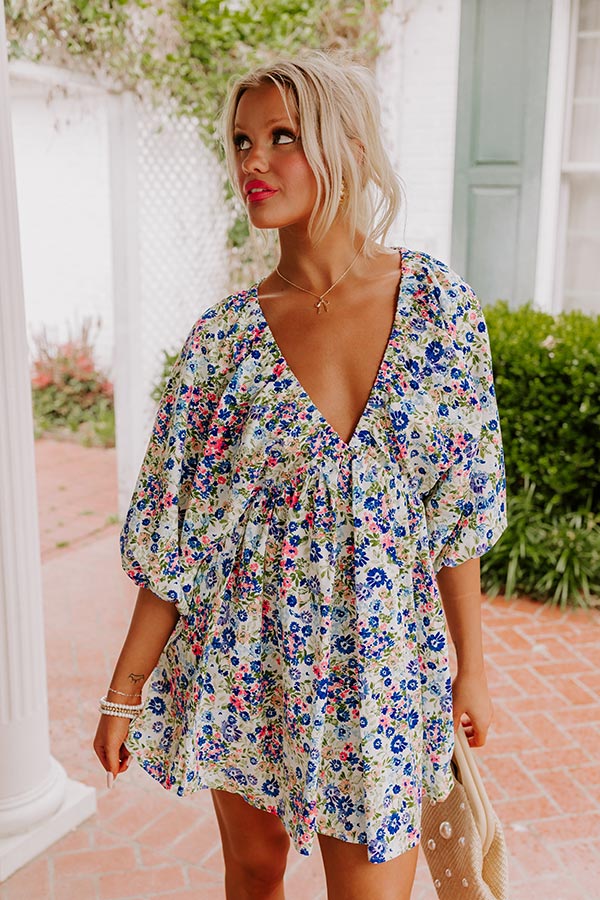 Sweet Blooms Babydoll Mini Dress