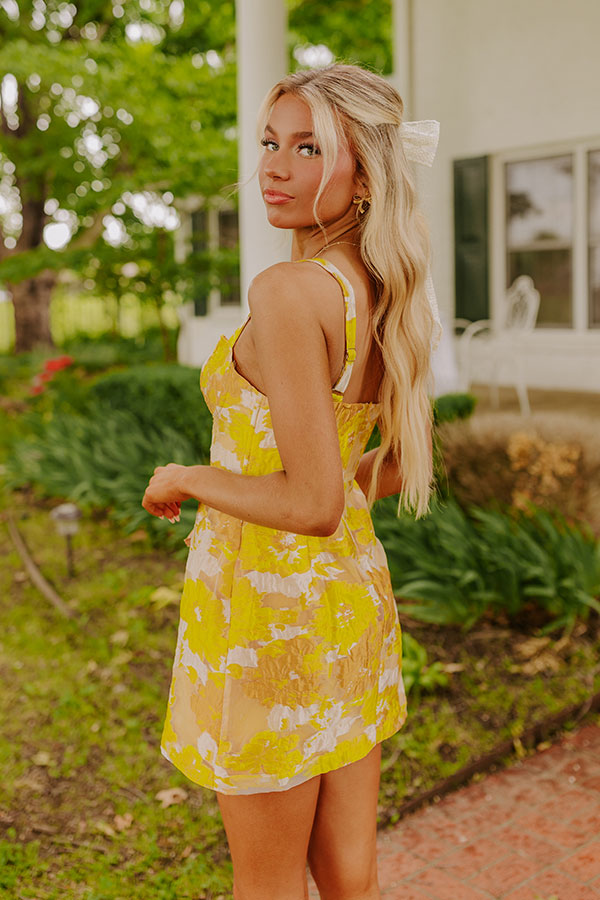 Gorgeous Smile Jacquard Mini Dress