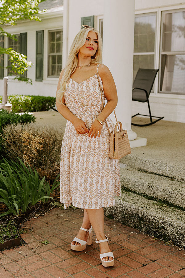 Sunkissed Silhouettes Floral Midi Curves