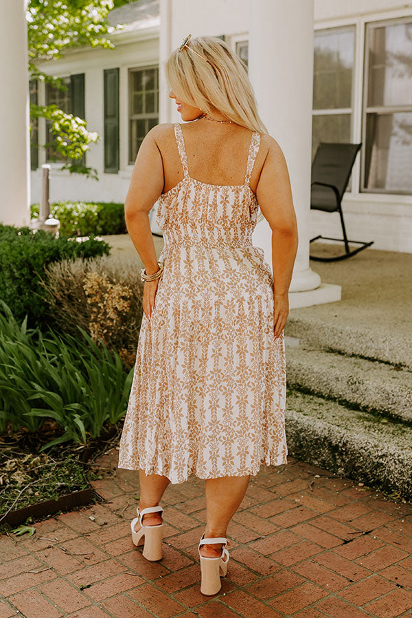 Sunkissed Silhouettes Floral Midi Curves