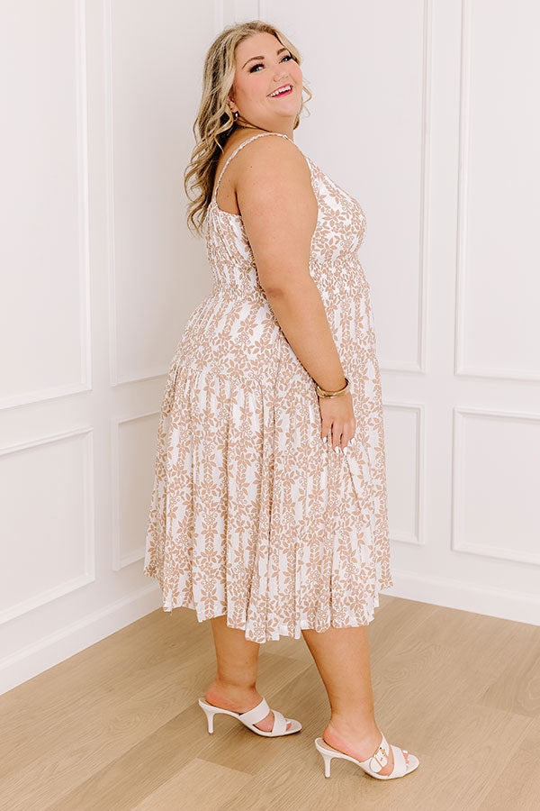 Sunkissed Silhouettes Floral Midi Curves   