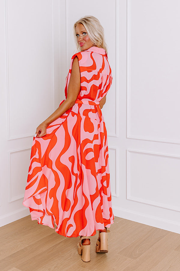feeling groovy maxi dress Feeling Groovy Border Print Maxi Dress