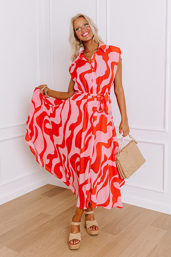 Feeling Groovy Chiffon Midi