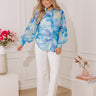 Oceanic Oasis Chiffon Button Up Image - 1
