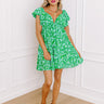 Tropical Bungalow Babydoll Mini Dress Image - 1