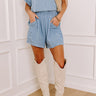 Good Times And Shorelines Chambray Shorts Image - 1