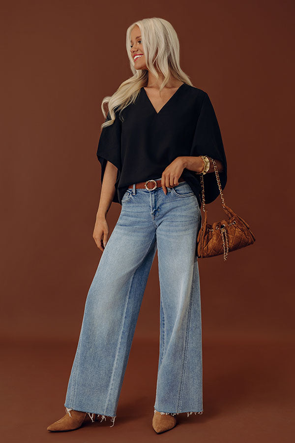 Simply Perfect Shift Top In Black