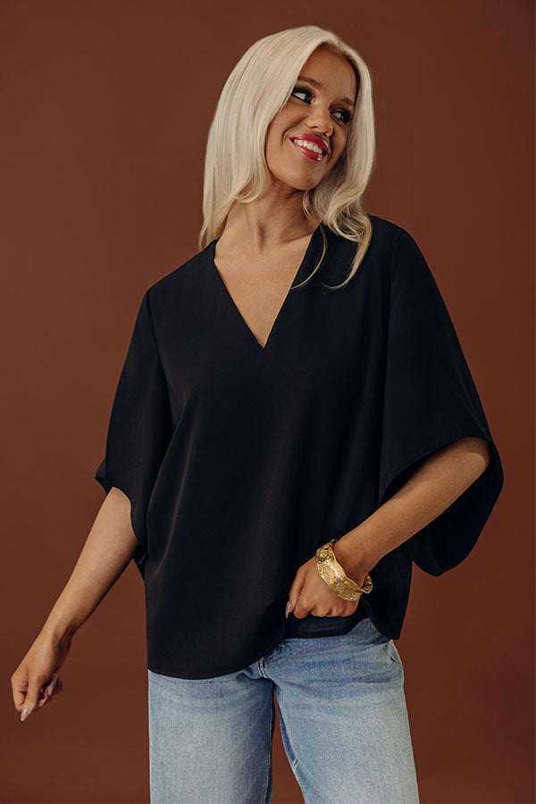 Simply Perfect Shift Top In Black Image - 2