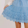 Southern Flair Pleated Eyelet Mini Skirt Image - 1