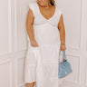 Field of Dreams Maxi Dress in White Curves Image - 1