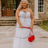 Coquette Moment Maxi Dress in White Curves Image - 1