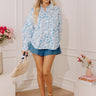 Tropical Lifestyle Button Up in Blue Image - 1